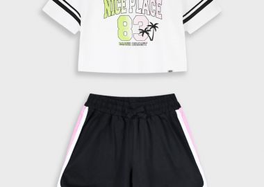 Σετ με τύπωμα για κορίτσι | ΜΑΥΡΟ - Energiers - 